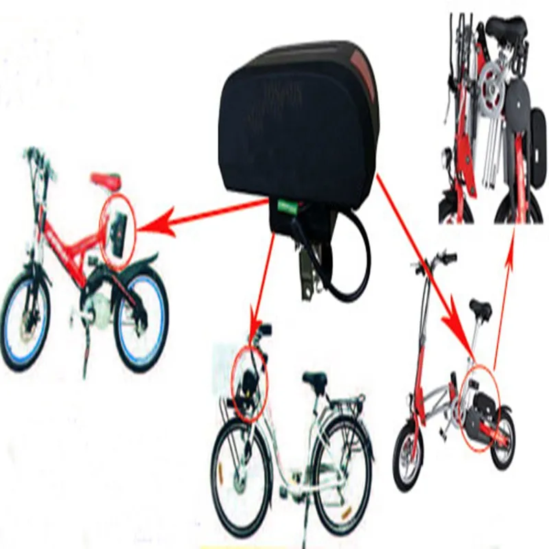 Чехол для аккумулятора 36 В складной чехол велосипеда с литиевым аккумулятором