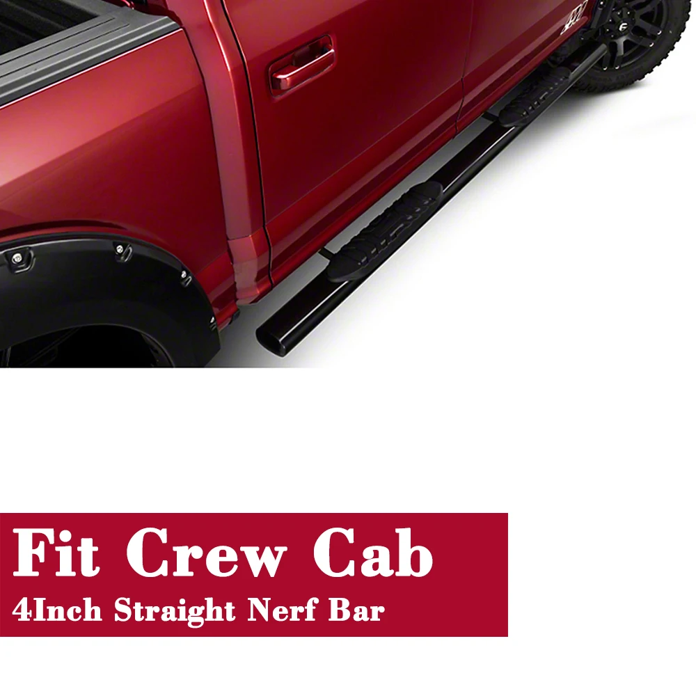 Гладить прямо конец шаг в сторону Nerf бар для 2015 2017 Chevy Colorado crew cab 4 двери gmc canyon