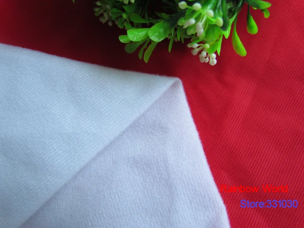 Флисовая ткань с петлей белого цвета 9260 # может приклеиваться на волшебную