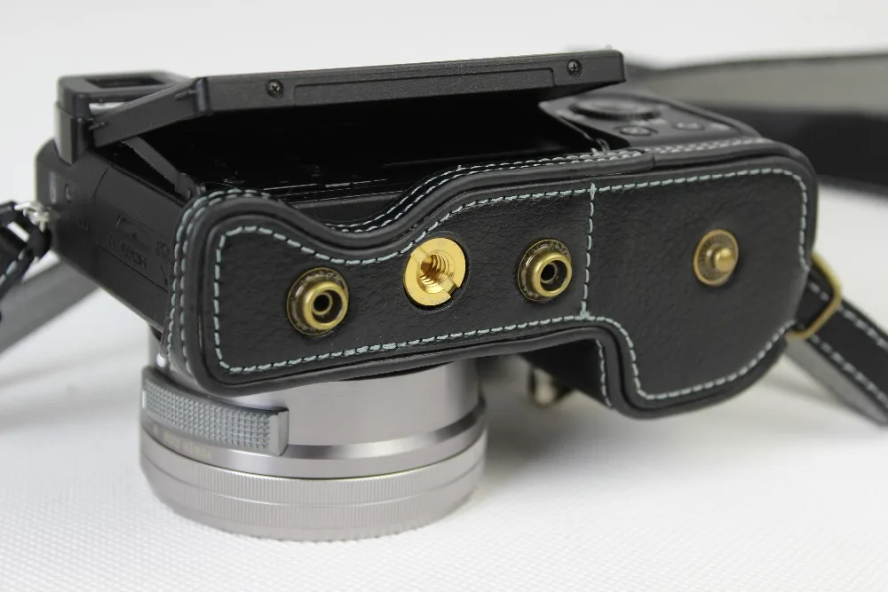 Чехол из натуральной кожи для камеры Sony A6000 A6300 16 50 мм|leather camera case|camera casecamera case for sony |