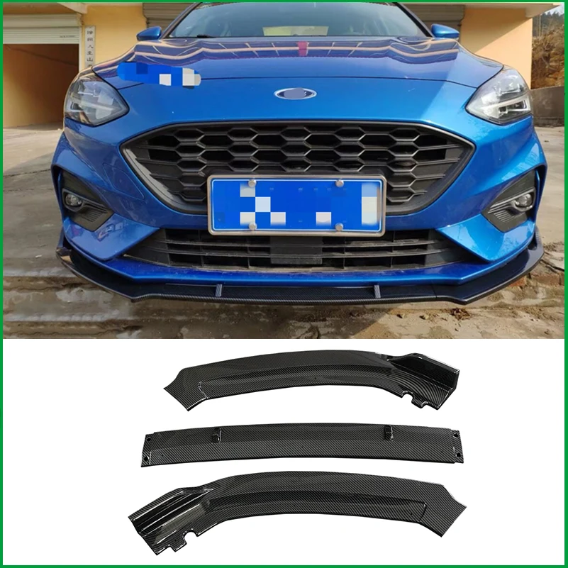 Для Ford Focus 2018 2019 ABS передний бампер спойлер защитная пластина для корпуса губ