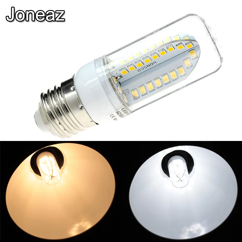 Joneaz 10x12 v 24 Светодиодная лампа E12 E14 E 27 GU10 B22 G9 12 8w кукурузная 360 градусов ОСВЕЩЕНИЕ