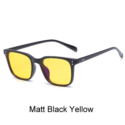 Matt Black Yellow Двух часах TR90 гибкие очки оправа, желтые игровые очки для компьютера антибликовыми свойствами блокирует свет очки для близоруких X5025 - Цвет оправы: Matt Black Yellow