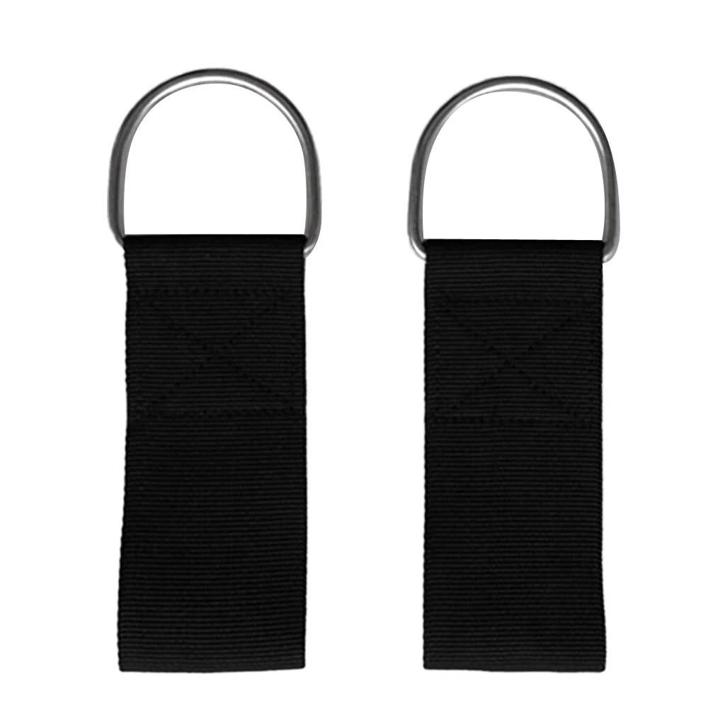 

2 Pieces Heavy Duty 316 Stainless Steel Scuba Diving D Ring 5cm / 2 inch Webbing Weight Belt Loop Attachment Gear Accessories