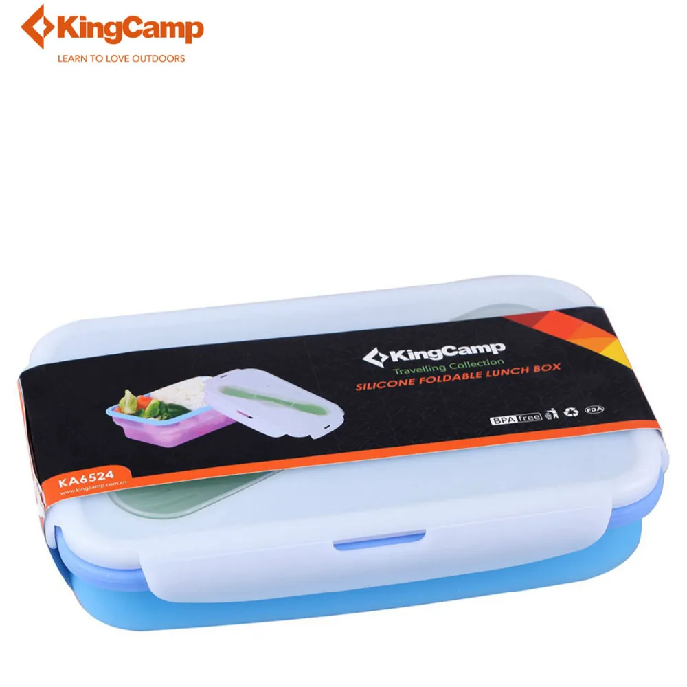Kingcamp 1100 мл открытый кемпинг пластиковый контейнер коробки Ланчбокс Microwaveable Bento