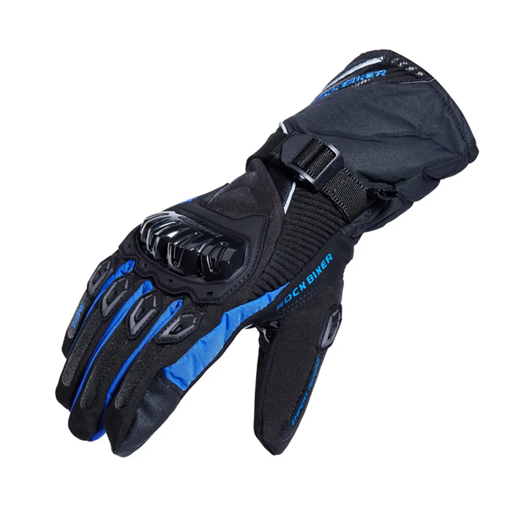 Rock байкерские Мотоциклетные Перчатки защитные зимние теплые водонепроницаемые