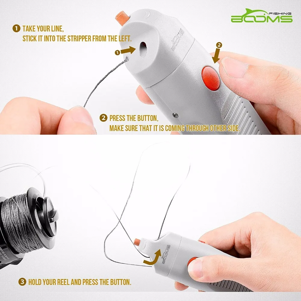 Booms Fishing LS1 Line Stripper for Remover from reel with Electric Hook Sharpener and LED Light | Спорт и развлечения
