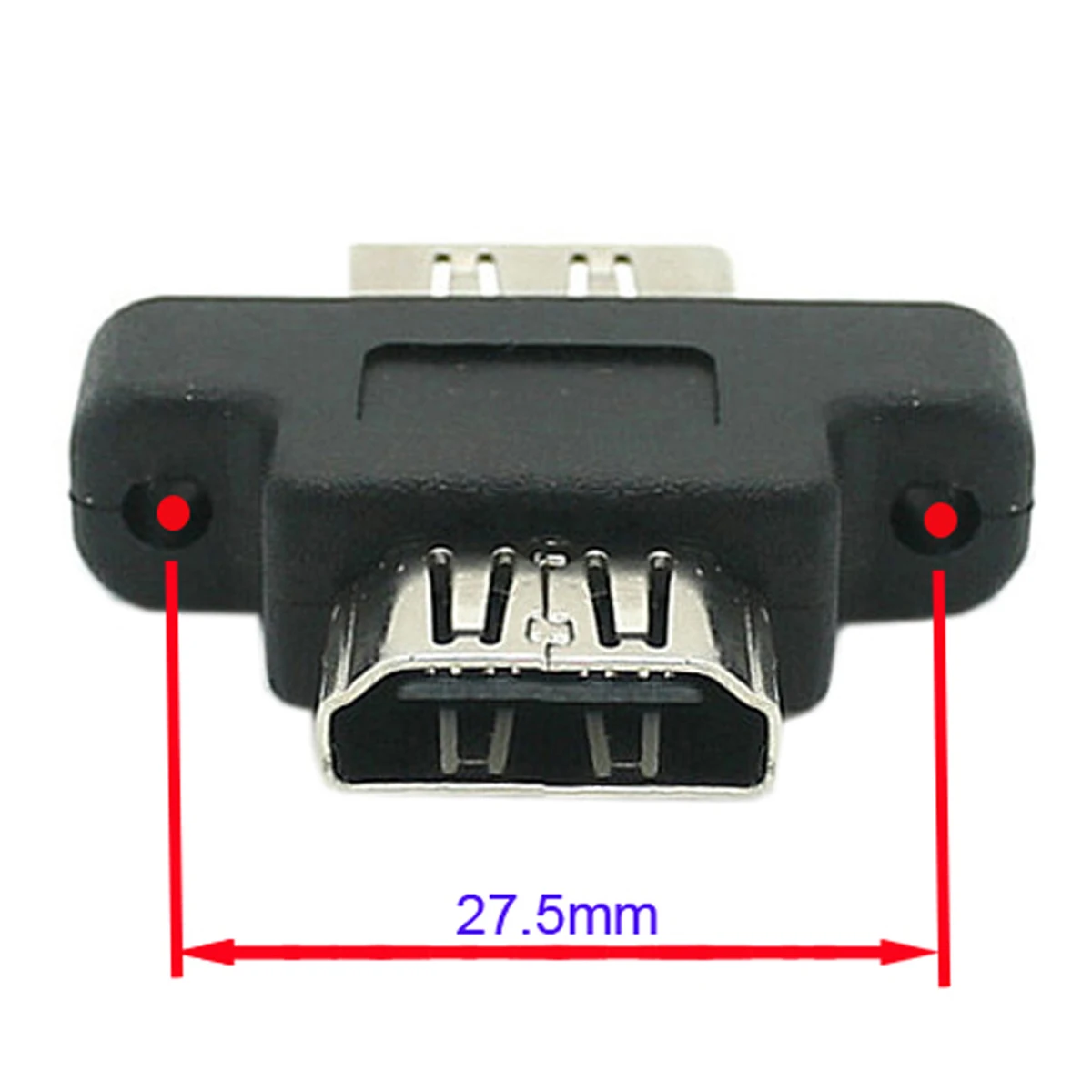 

Переходник-удлинитель HDTV мама-HDMI 1,4 в мама с отверстиями для крепления на панель