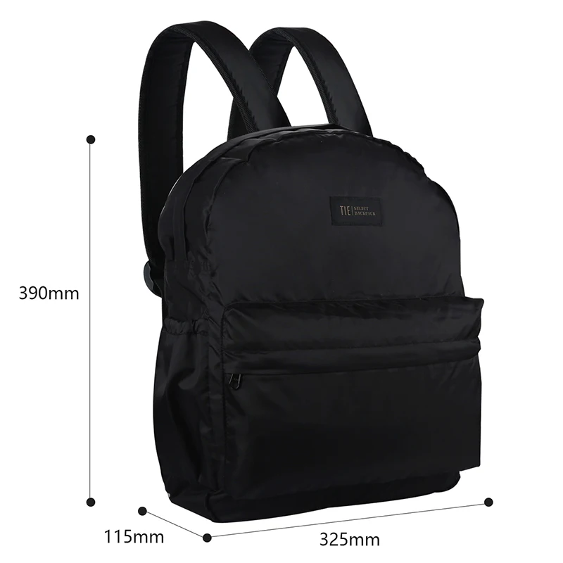 New Fashion Women Men Soft Black Lightweight Nylon Shoulder Daypack Boys Girls Casual Travel School Bags For Students | Багаж и сумки