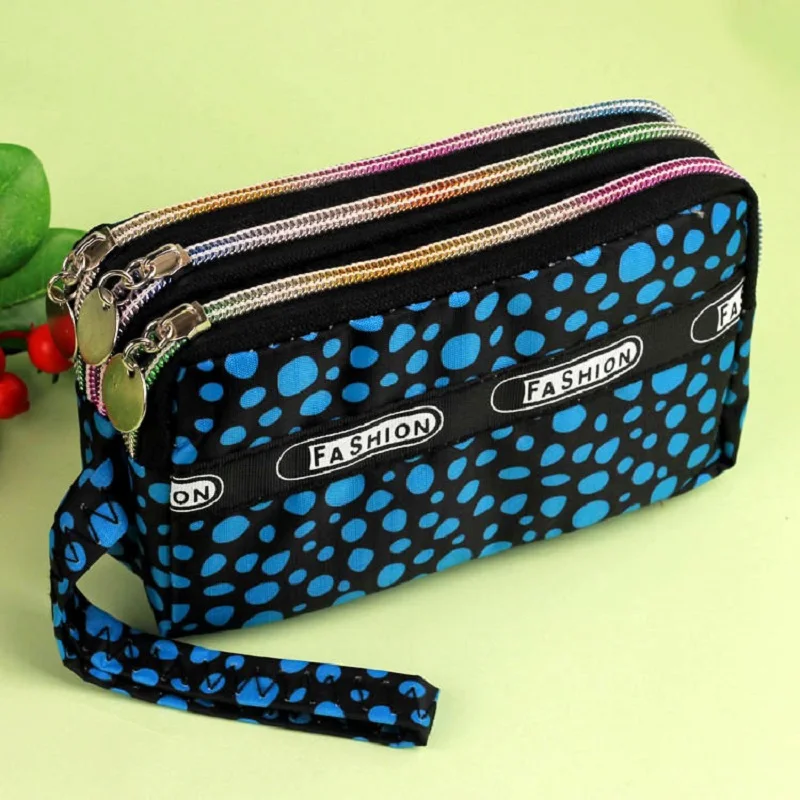 Нейлоновый женский маленький кошелек в горошек органайзер Женский для телефона