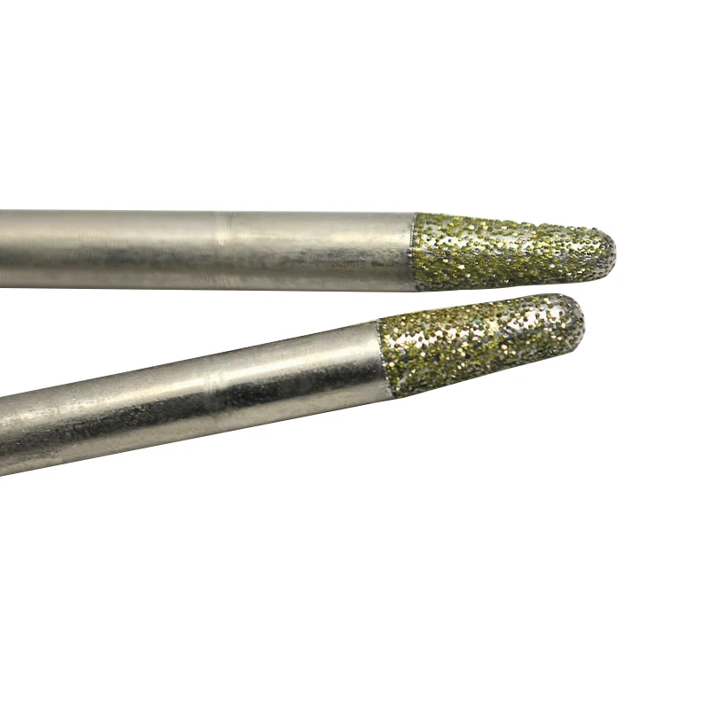 

1pc 10*10mm cnc router Electroplated diamond stone carving tool stone engraving machine cutter stone cutting bits