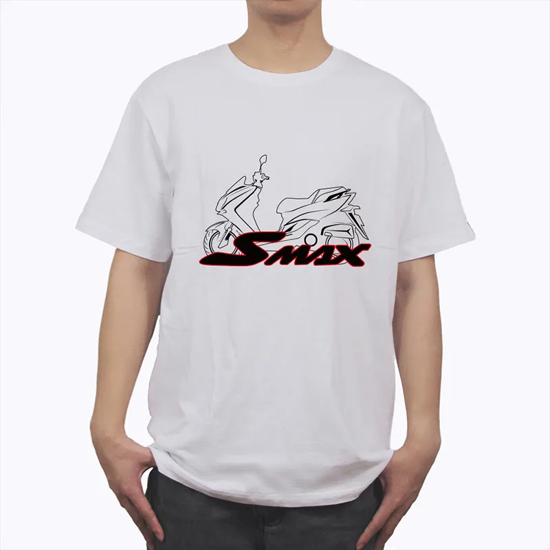 SMAX White color KODASKIN Футболка мужская футболка футболки и топы Для YAMAHA NMAX TMAX SMAX XMAX 150 200 250 300 400 530 500 - Цвет: SMAX White color