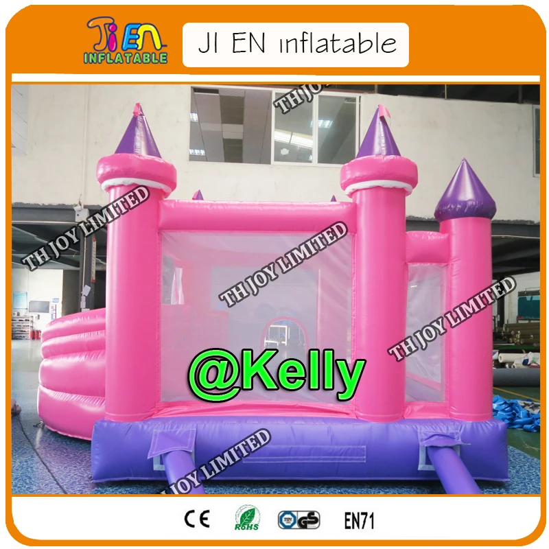 Надувной замок прочный розовый надувной для дома|Надувные игрушки| |