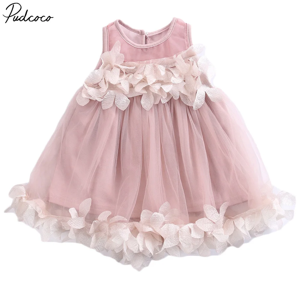 

Pudcoco Cute Toddler Kids Girls Dress Lace Sleeveless O-neck Mini Dresses 0-7 Years Helen115