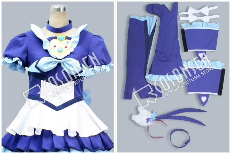 Костюм для косплея ONSEN костюм с сиреной голубое платье любого размера|cosplay costume|blue