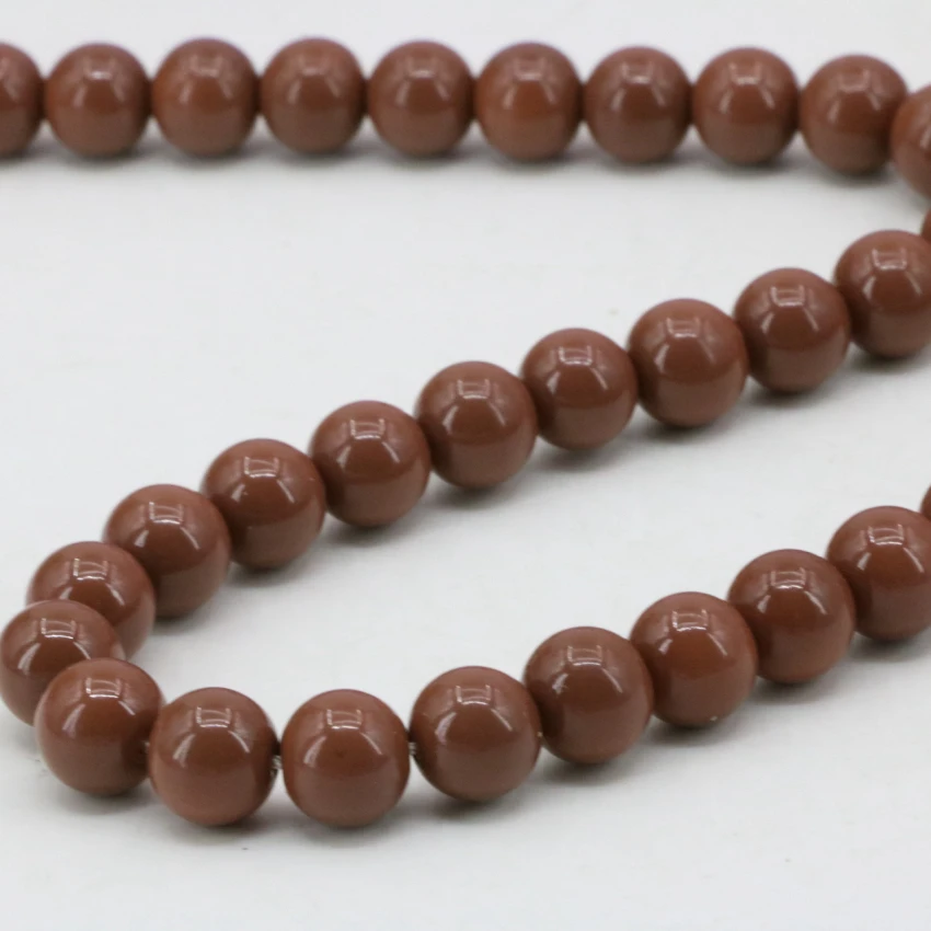 Круглые стеклянные подвески конфетных цветов для выпекания 8 мм россыпью женские