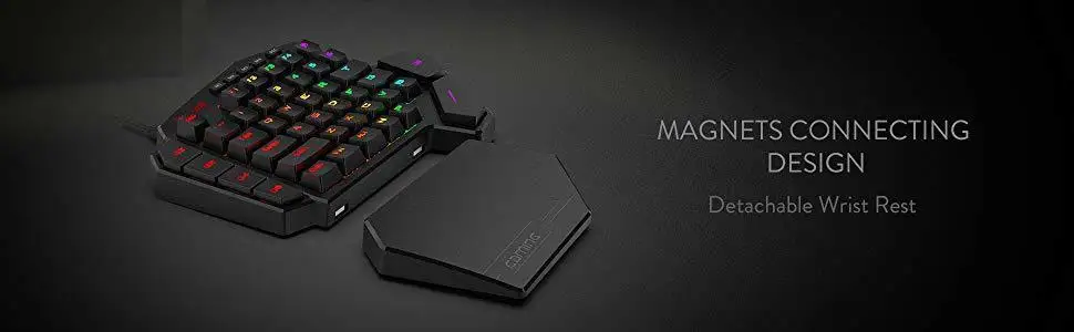 Redragon K585 DITI с одной рукой RGB Механическая игровая клавиатура 42 клавиши синий переключатель LED левая рука мини клавиатура для мобильных игр