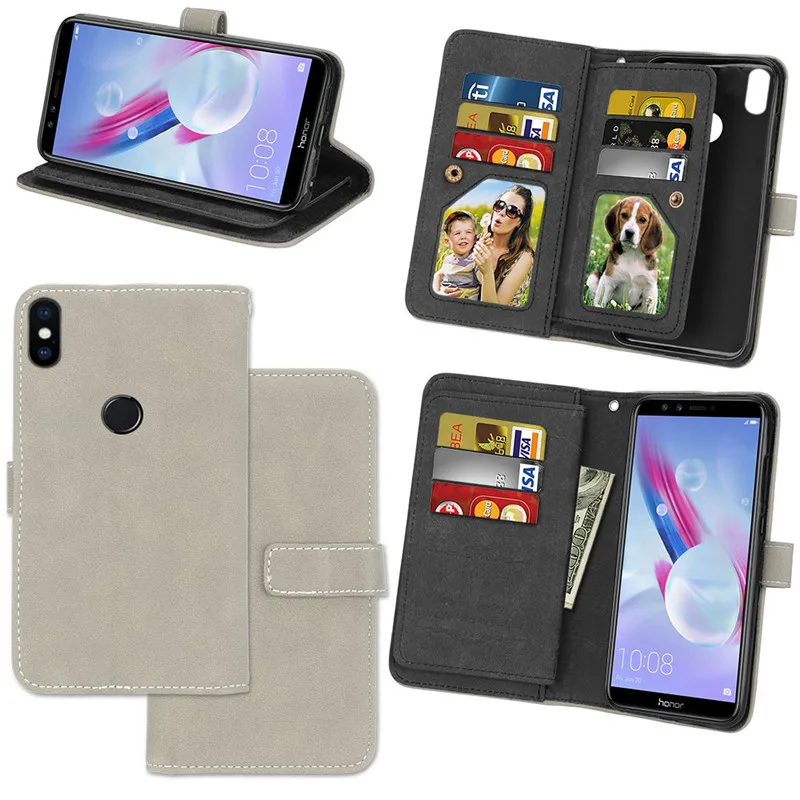 СПС Xiaomi Mi A2 Lite чехол Многофункциональный девять карты Роскошный Матовый кожаный бумажник флип телефон случаях на Xiaomi Mi A2 Lite