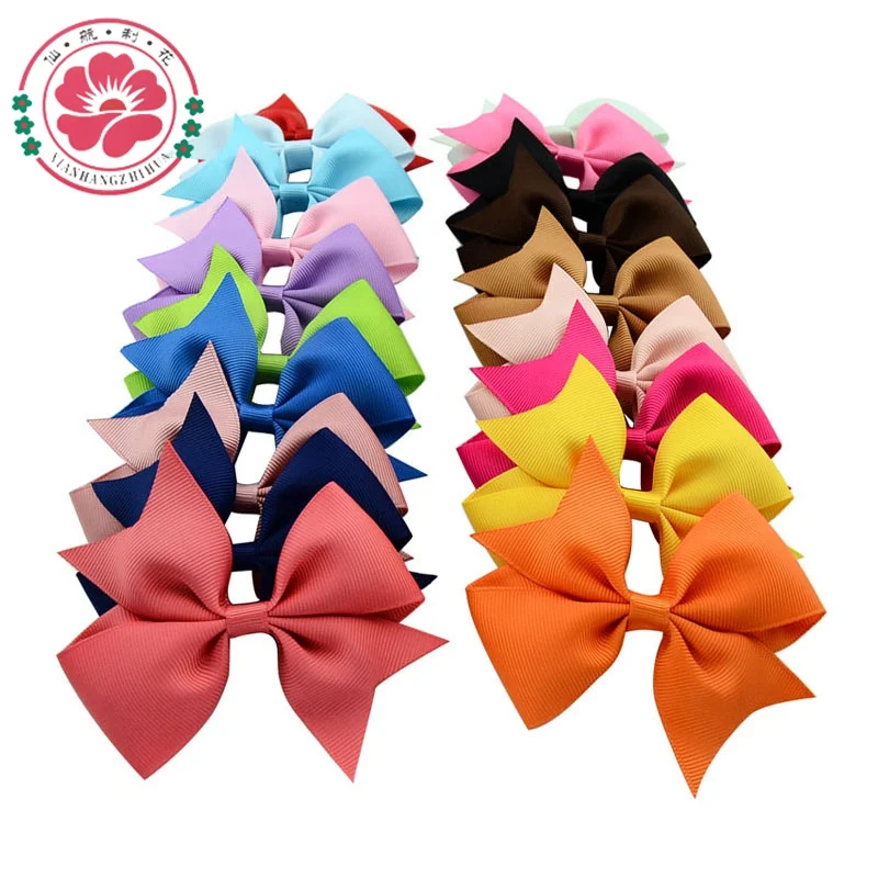 

20 шт./лот 3,5 ''аксессуары для волос для девочек бутик заколки для волос корсажная лента банты для повязки на голову 565