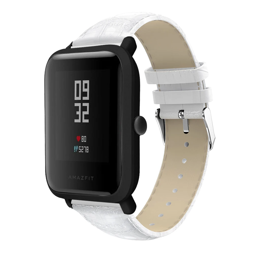 20 мм кожаный ремешок для Huami Amazfit Youth Bit Смарт часы замена усовершенствованные