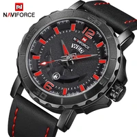 new top luxury band naviforce mens watches sport quartz watch men leather strap clock male military wristwatch relogio masculino