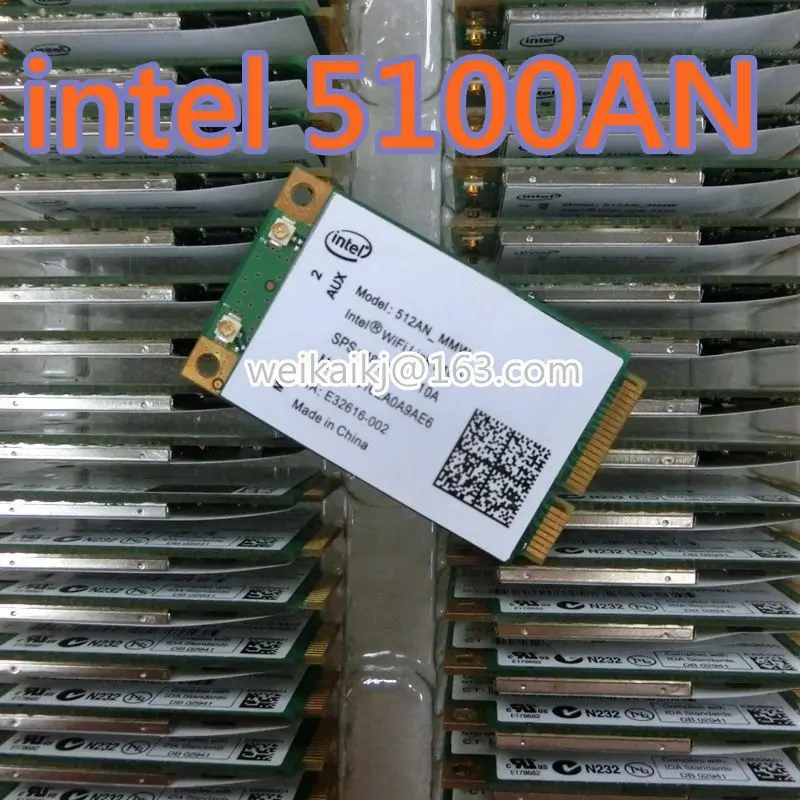 Беспроводная карта для Intel Wifi 5100 мини PCI-E full card 300Mpbs 802.11a/b/g/n 512ANIntel 2 4G/5G WiFi Link MIMO |