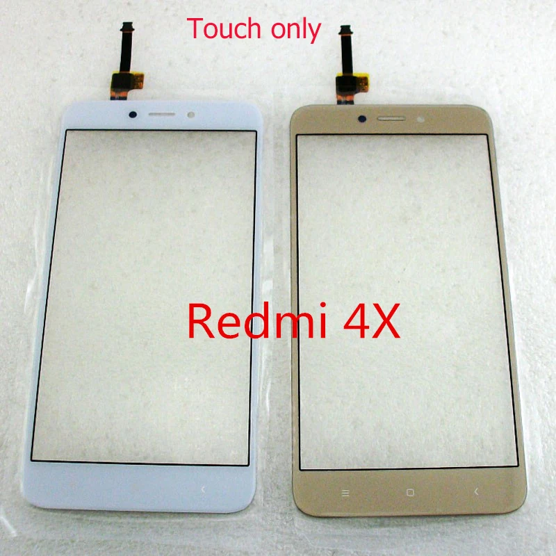 Сенсорный экран для Xiaomi Redmi 4 4X/Redmi note 4X Сенсорная панель дигитайзер ЖК-дисплей Переднее стекло запасные части для телефона