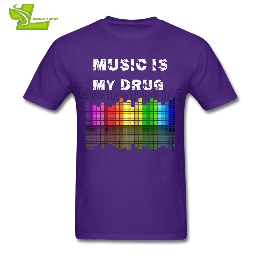 Футболка мужская с принтом музыкального эквалайзера из натурального хлопка 100%