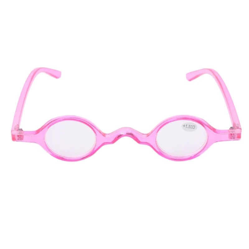 Pink1.5 Винтажные маленькие круглые овальные очки для чтения Пресбиопия очки+ 1,5~+ 3,5 - Цвет оправы: Pink1.5