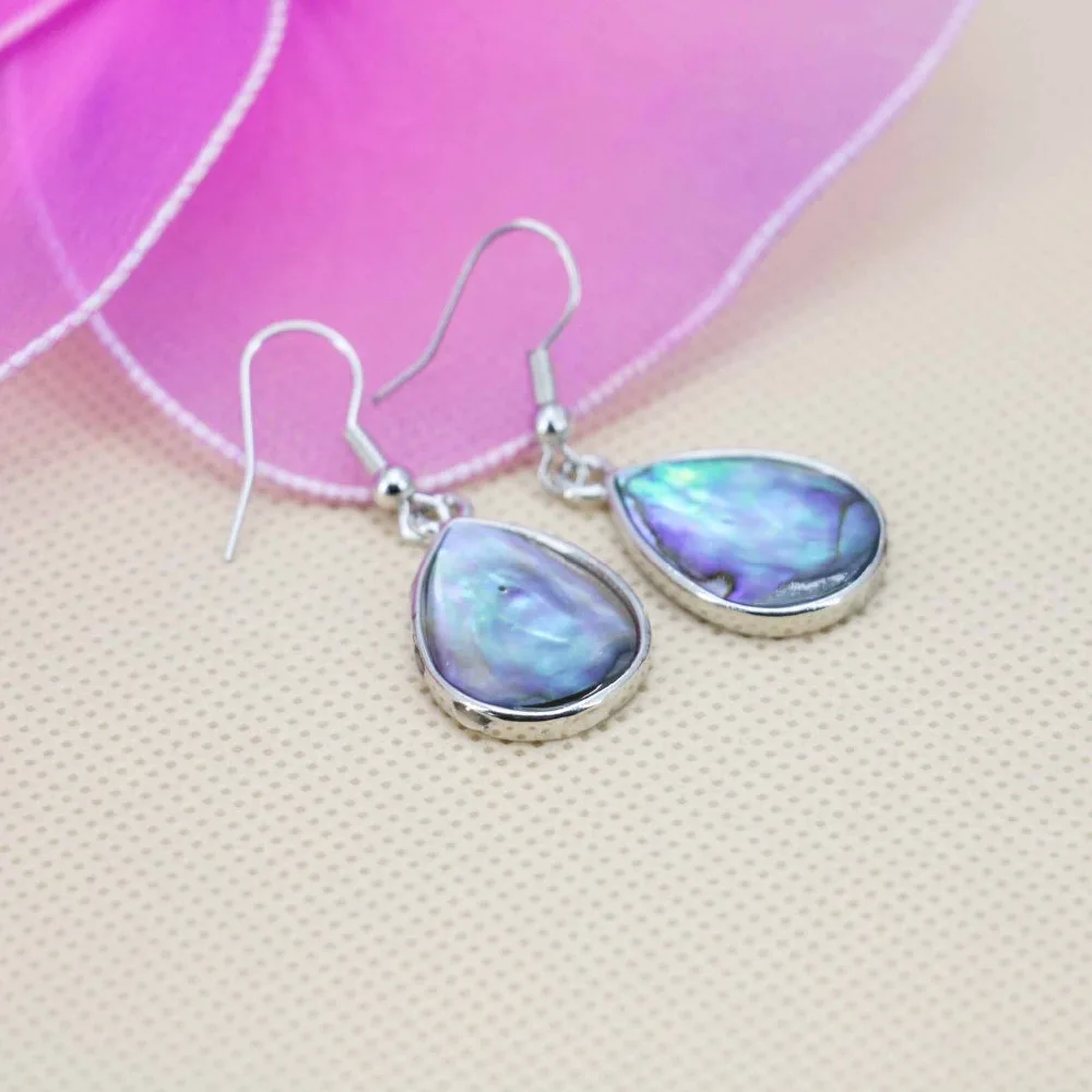 

15*20mm Accessories Ethnic Chic Earrings For Women Natural Abalone Seashells Sea Shell Dangler Eardrop Women Jewelry Design DIY