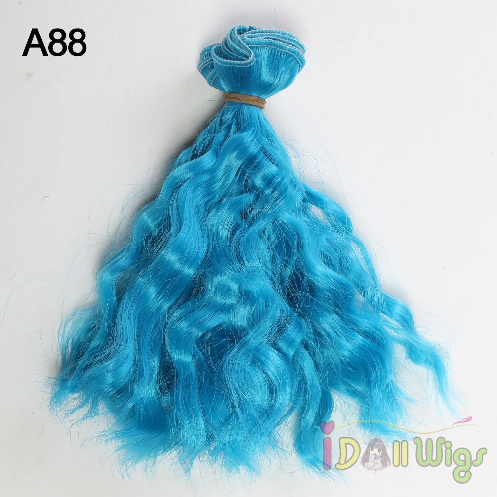 5 шт./лот 15*100 см волнистые кукольные волосы для наращивания шитья BJD/SD/Bly парики