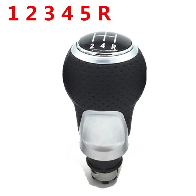 1 2 3 4 5 R Silver Аксессуары для стайлинга автомобилей MT ручка переключения передач гетры крышка багажника Рычаг Ручка для Audi A4 S4 B8 8K A5 8T Q5 8R Sline 2007 - Название цвета: 1 2 3 4 5 R Silver