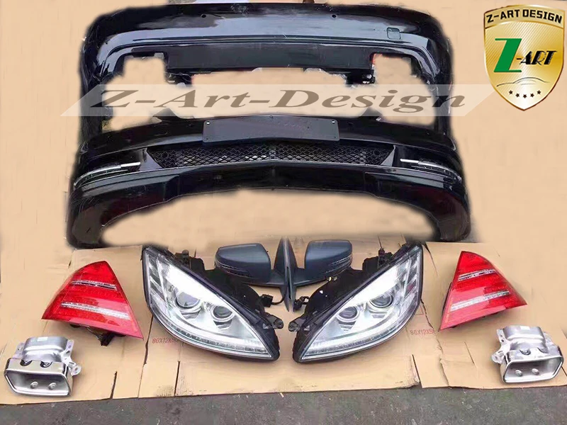 PP пластик тюнинг тела комплект для Mercedes Benz S CLASS W221 2005-2009 до 2010-2013 S600 тела комплект