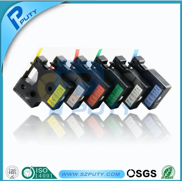 5 шт./лот DYMO D1 ленты 12 мм смешанные цвета Choosable 45013 45016 45017 45018 45019 совместимая
