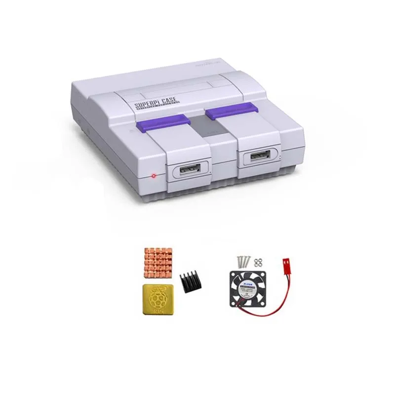 Чехол Retroflag SUPERPi U NESPi чехол + Raspberry Pi 3 Model B/B комплекты адаптер питания 5 В 3A радиатор