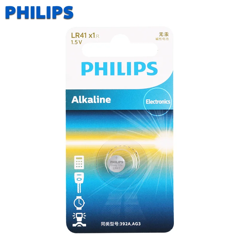 Philips 1 шт. AG3 для часов игрушек пульт дистанционного управления SR41 192 Cell щелочная
