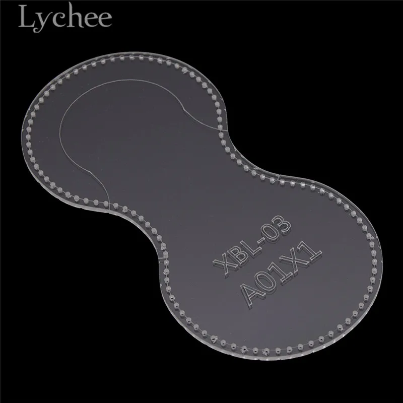 Акриловый трафарет Lychee Life мини бумажник с узором шаблон для мешка монет ручной