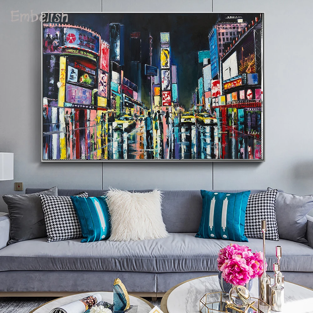 

Embelish 1 Pieces New York Times Square HD Print On Canvas Oil Paintings For Living Room Home Decor Wall Poster Bedroom Pictures
