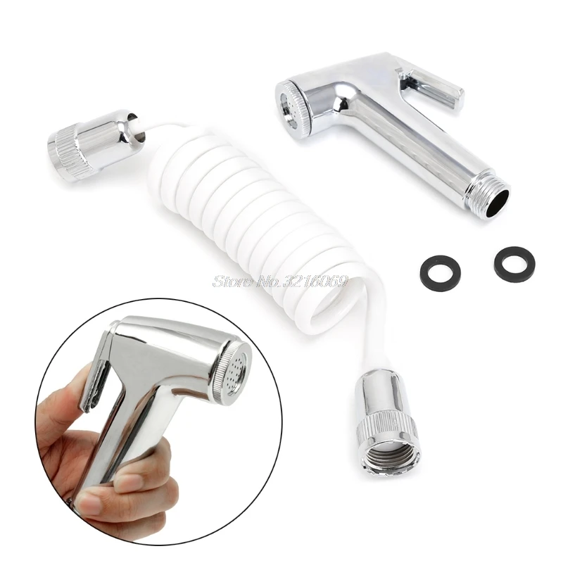 Handheld Portable Diaper Bidet Toilet Shattaf Sprayer Bathroom Shower Head Nozzle with Telephone Hose | Обустройство дома