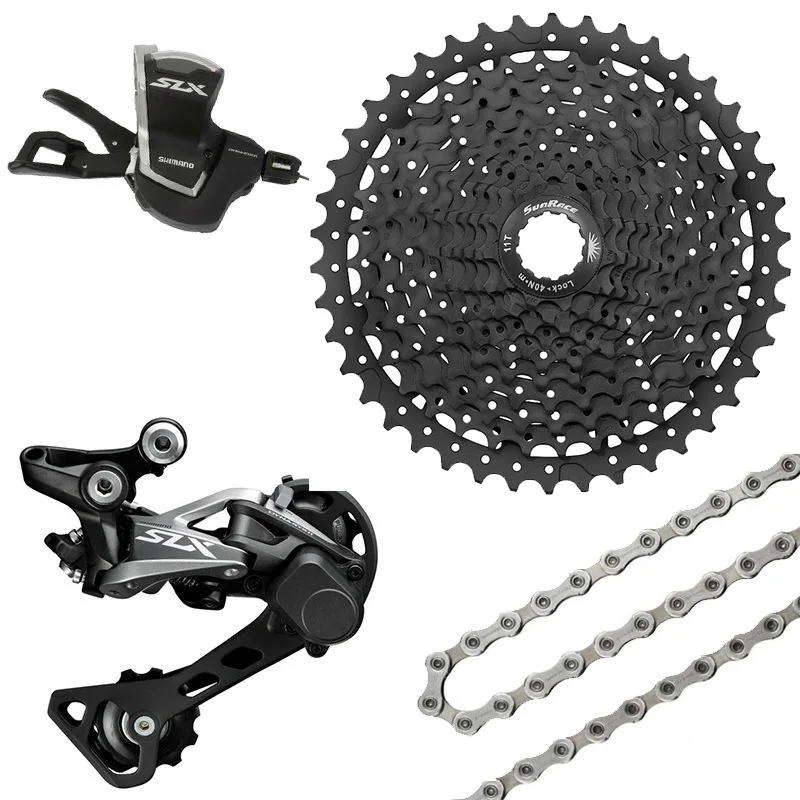 SHIMANO SLX M7000 1x11 11S переключатель скорости + задний цепь sunracing CSMS8 11 46T Комплект