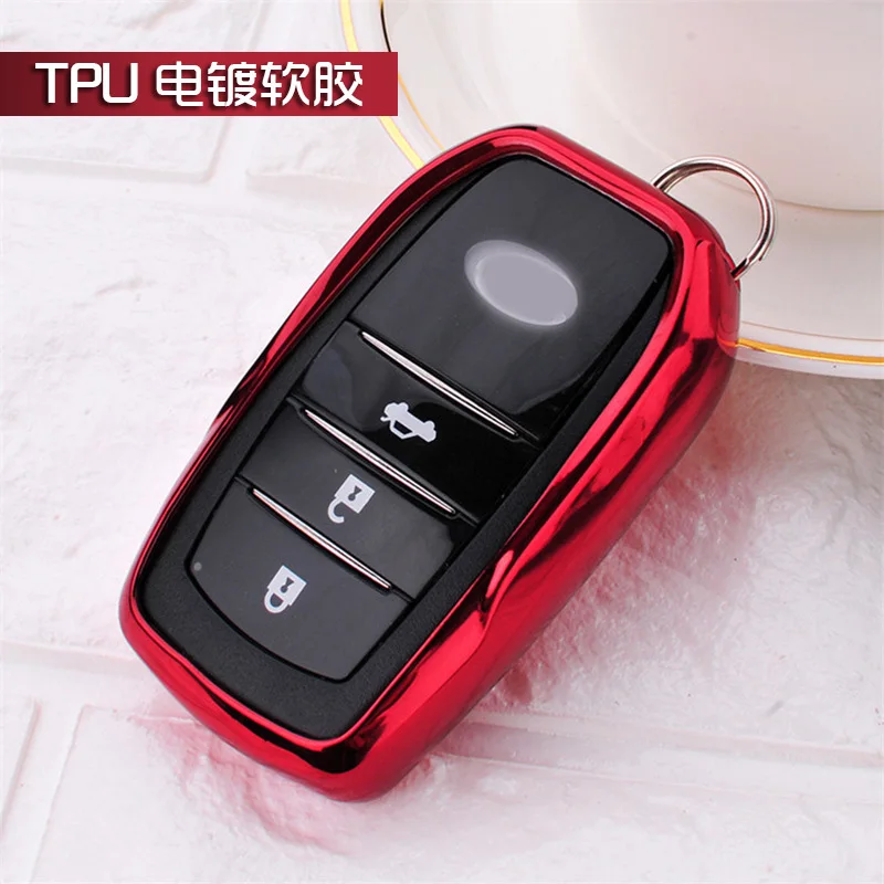 Чехол для автомобильных ключей из ТПУ с электропокрытием Toyota чехол Camry