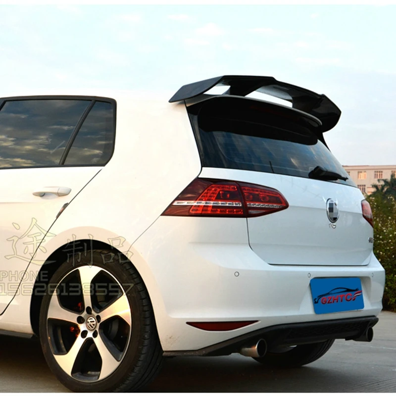 Автомобильный спойлер для крыши автомобиля Golf 7 MK7 Revozport Style из углеродного