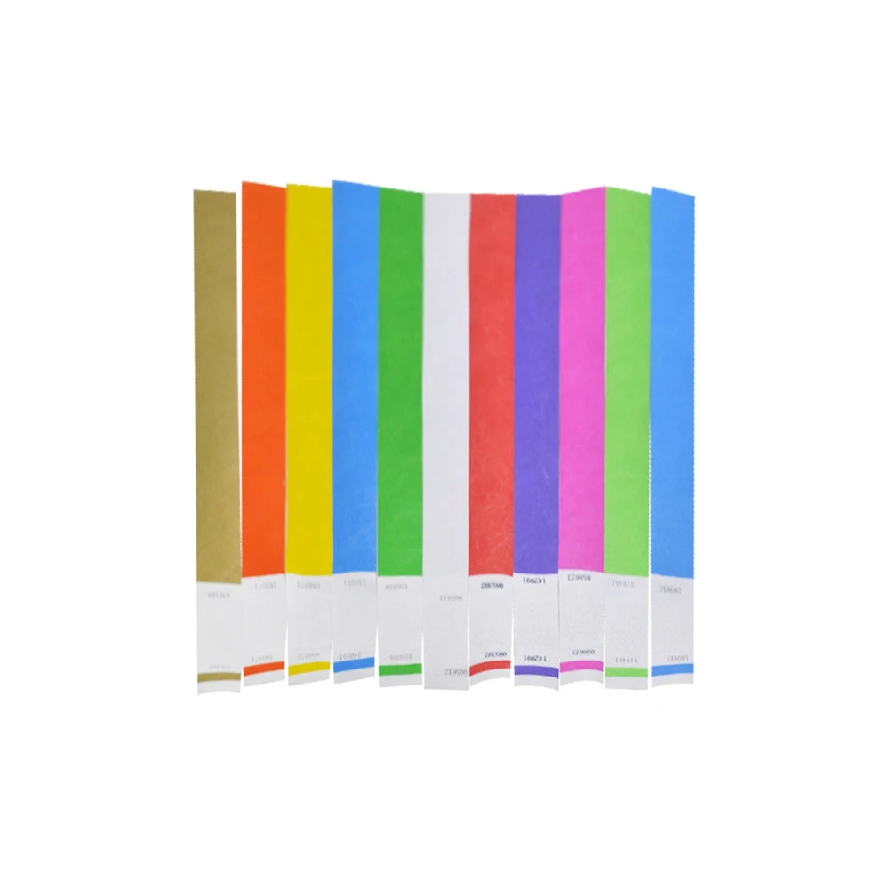 Пользовательские 1 &quotTyvek браслеты заглушки съемный для ID бумажные вечерние