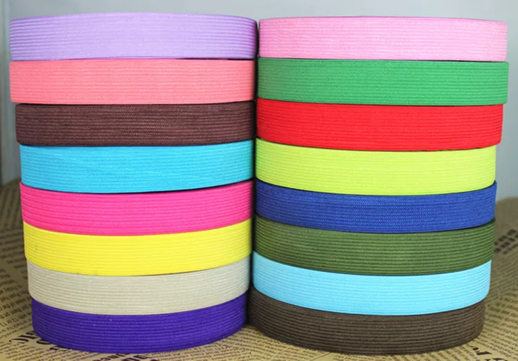 

Elastic Ribbon 20mm 3/4" Inch For Baby Hairbow DIY /Clothing Accessories Fashion World 27 From Colors Free Shipping