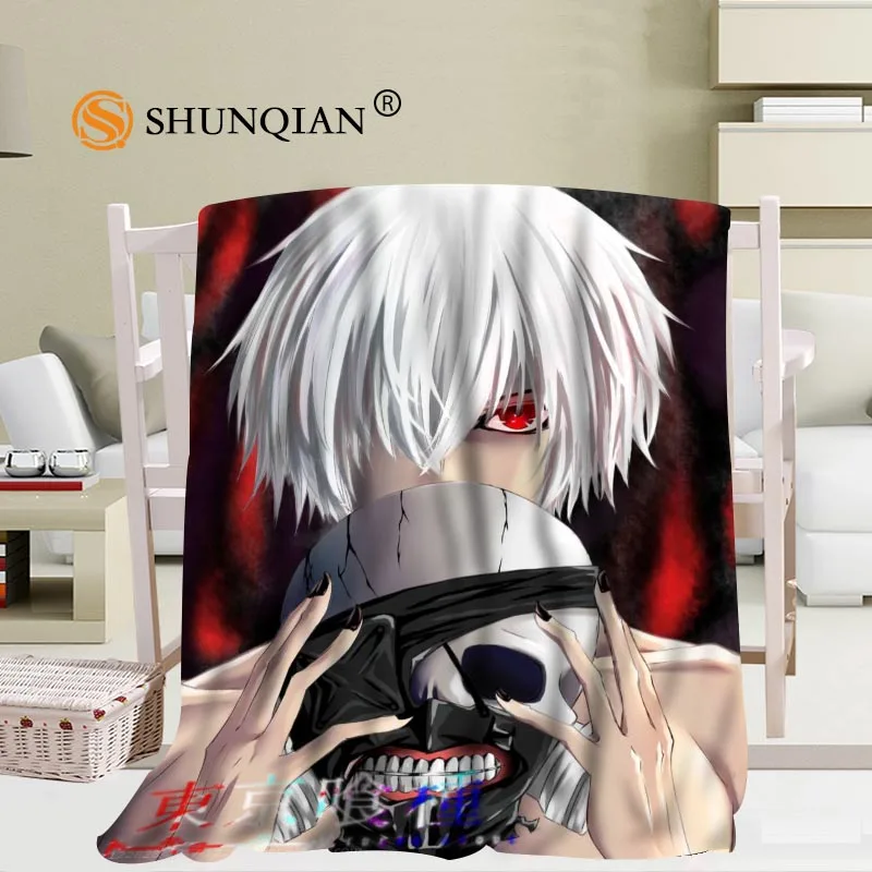Мягкое Одеяло Из аниме Токийский Гуль размер 56x80 дюймов 50x60 40x50 A7.10|soft fleece|tokyo ghoul