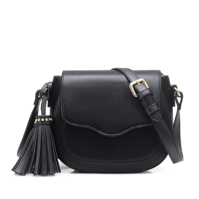 Новинка 2018 женская сумка через плечо винтажная модная однотонная маленькая из