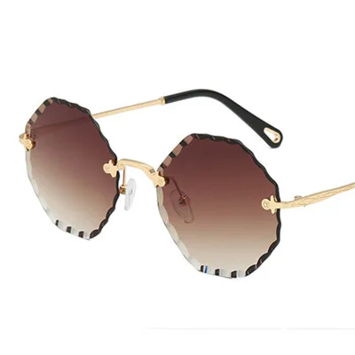 C8 Brown Emosnia круглые Modis солнцезащитные очки Oculos большие винтажные женские брендовые дизайнерские Роскошные новые трендовые желтые солнцезащитные очки фестиваль подарок - Цвет линз: C8 Brown