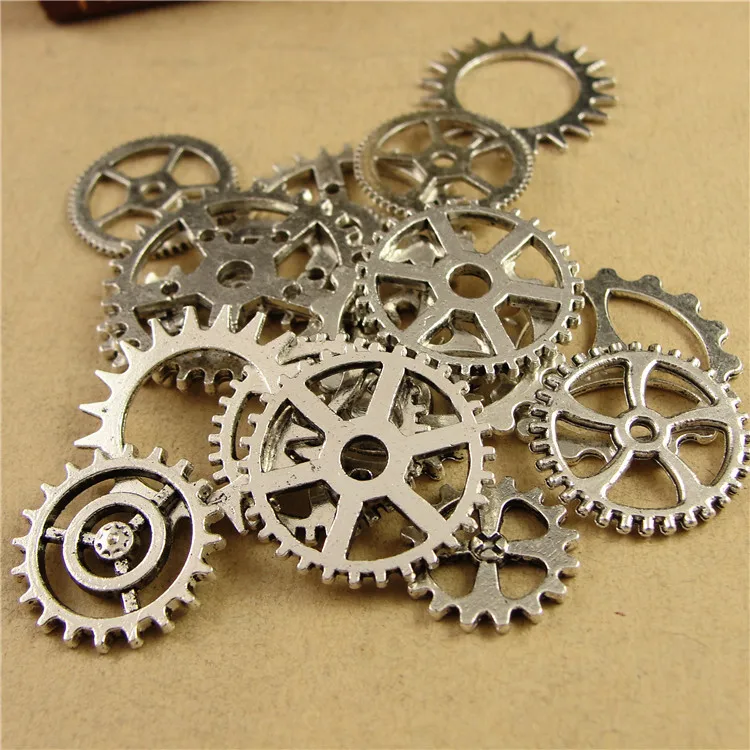 100 шт смешанные винтажные брелоки в стиле стимпанк подвеска античная бронза