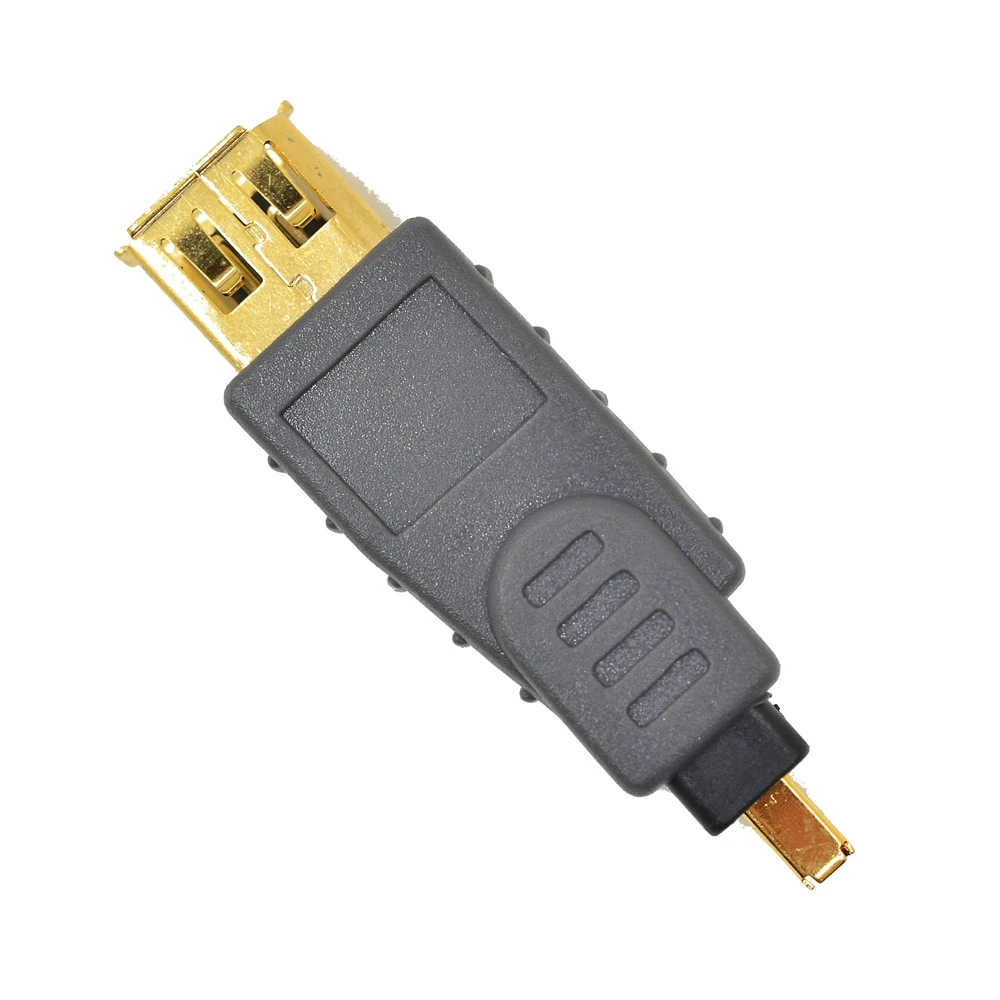 Адаптер IEEE 1394 от 4 штырьков до 6 Соединительный адаптер с разъемом Firewire штырьковый