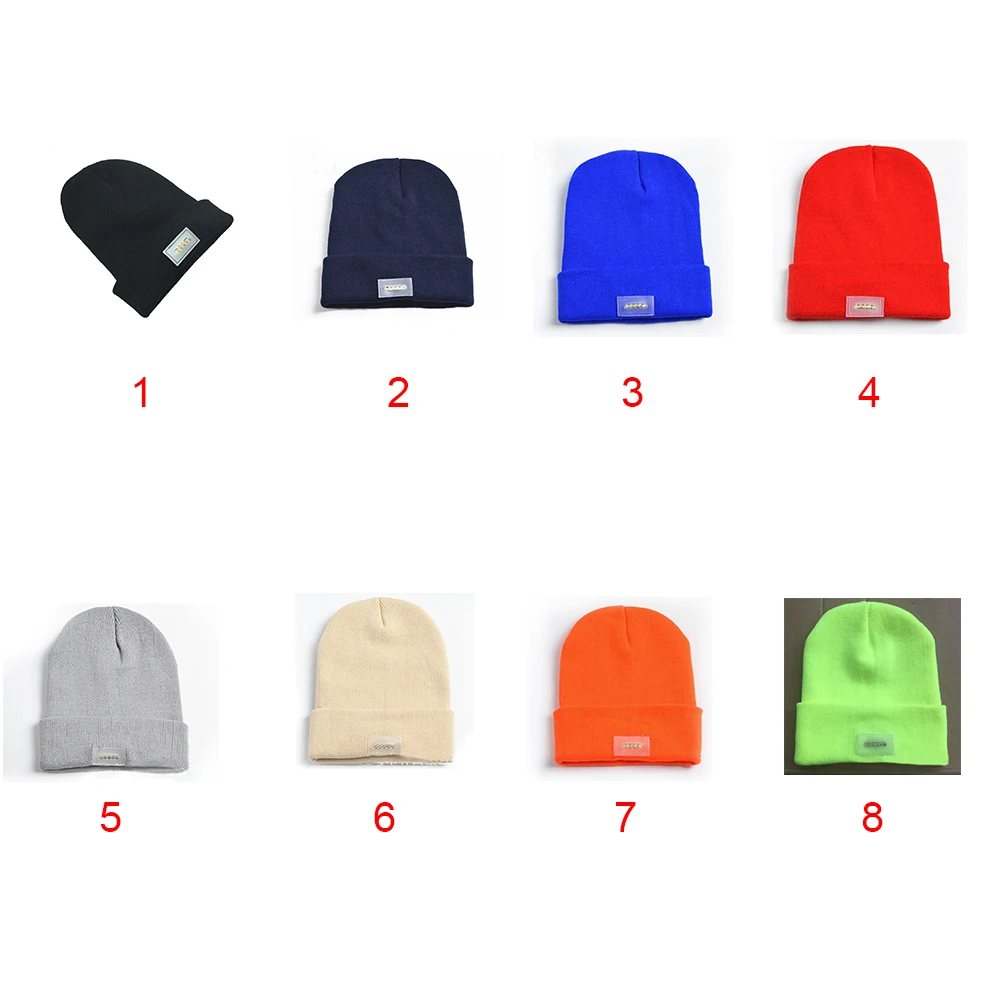 5 LED light Hat Fishing Hunting Camping Running Multicolor Hats Caps Knitting Woolen | Спорт и развлечения